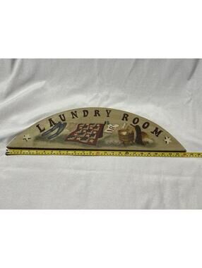Rustic Patriotic Laundry Room Sign